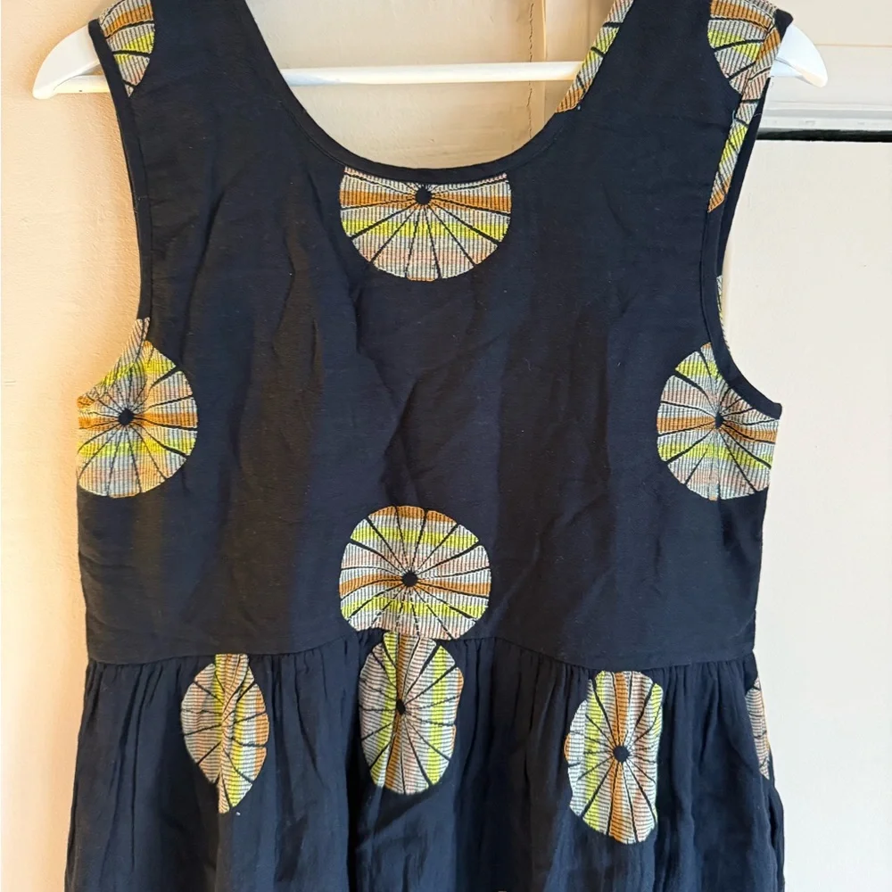 Ace & Jig Black Maxi Dress with Circular Pattern - Picture 2 of 5